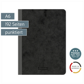 Notizbuch Premium FACT!plus Kladde | A6, punktiert, schwarz