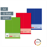 Vokabelheft | A4, Lineatur 53, 32 Blatt, sortiert