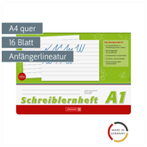 Schreiblernheft | A4 quer, Lineatur A1, 16 Blatt