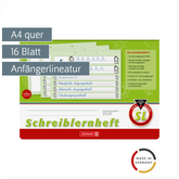 Schreiblernheft | A4 quer, Lineatur SL, 16 Blatt