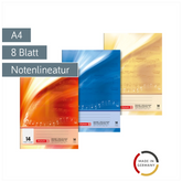 Notenheft | A4, Lineatur 14, 8 Blatt, sortiert