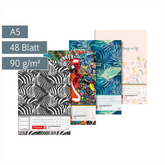 Hausaufgabenheft „Girls“ | A5, 48 Blatt, sortiert