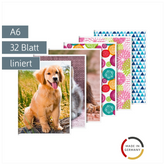 Schulheft | A6, Lineatur 51, 32 Blatt, sortiert