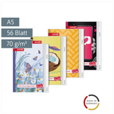 Hausaufgabenheft Für clevere Faule „Girls“ | A5, 56 Blatt, sortiert