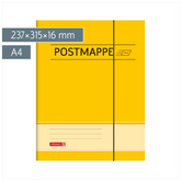 Postmappe | A4, Füllhöhe: 16 mm, gelb