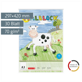 Malblock | A3, 30 Blatt, mehrfarbig