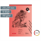 Zeichenkartonblock | A4, 10 Blatt