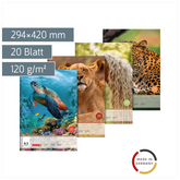 Zeichenblock | A3, 20 Blatt, sortiert