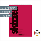 Skizzenblock | 340×480 mm, 50 Blatt