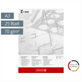 Entwurfblock | A3, 25 Blatt, weiß