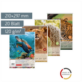 Zeichenblock | A4, 20 Blatt, sortiert