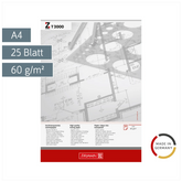 Entwurfblock | A4, 25 Blatt, weiß