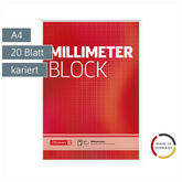Millimeterblock | A4, kariert, 20 Blatt