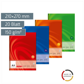 Zeichenblock Vivendi | A4, 20 Blatt, sortiert