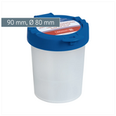 Wasserbecher mit Deckel | blau