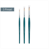 Kunsthaarpinsel-Set „Synthetics Plus“ rund | 3 Pinsel