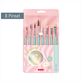 Schulpinsel-Set Happy Hippie | mint, 8 Pinsel