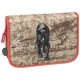 Federmäppchen „Panther“ Safari World | 2 Klappe(n), braun