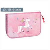 Federmäppchen Unicorn Princess | 2 Klappe(n), rosa