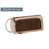 Schlampermäppchen s'maepp L „Vintage Love“ | braun/natur hell