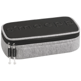 Schlampermäppchen s'maepp XL „Grey“ | 1 Klappe(n), hellgrau/schwarz