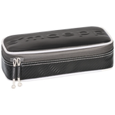 Schlampermäppchen s'maepp XL „Carbon“ | 1 Klappe(n), schwarz/silber