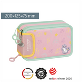 Federmäppchen s'maepp „Sweet Unicorn“ | 3 Reißverschlüsse, mehrfarbig, pastell