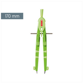 Schnellverstellzirkel Peak 4 Colour Code | Ø 370 mm, kiwi