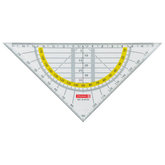 Geometrie-Dreieck | 16 cm, glasklar