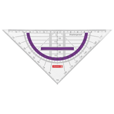 Geometrie-Dreieck Colour Code bruchsicher | 16 cm, mit Griff, purple