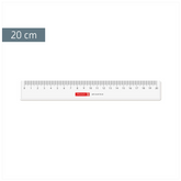 Lineal | 20 cm, glasklar