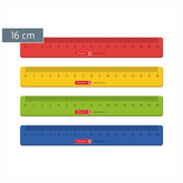 Lineal | 16 cm, sortiert