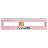 Lineal „Flip“ #Harmony | 15 cm, rosa/gold