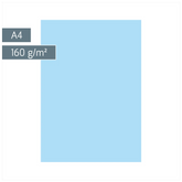 Multifunktionspapier Universalpapier | A4, 160 g/m², hellblau, 25 Blatt