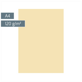 Multifunktionspapier Universalpapier | A4, 120 g/m², chamois, 35 Blatt