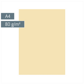 Multifunktionspapier Universalpapier | A4, 80 g/m², chamois, 50 Blatt