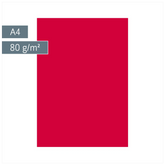 Multifunktionspapier Universalpapier | A4, 80 g/m², mittelrot, 50 Blatt