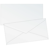 Briefumschläge Universalpapier | DIN lang, 80 g/m², perlweiß, 10 Stück