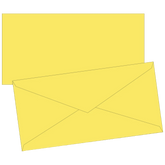 Briefumschläge Universalpapier | DIN lang, 80 g/m², gelb, 10 Stück