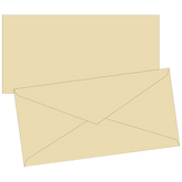 Briefumschläge Universalpapier | DIN lang, 80 g/m², chamois, 10 Stück