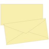 Briefumschläge Universalpapier | DIN lang, 80 g/m², hellgelb, 10 Stück