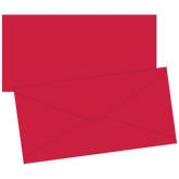 Briefumschläge Universalpapier | DIN lang, 80 g/m², mittelrot, 10 Stück