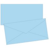 Briefumschläge Universalpapier | DIN lang, 80 g/m², hellblau, 10 Stück