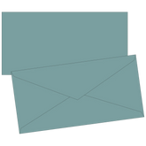 Briefumschläge Universalpapier | DIN lang, 80 g/m², petrol, 10 Stück