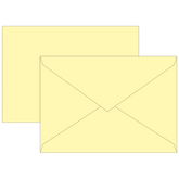 Briefumschläge Universalpapier | C6, 80 g/m², hellgelb, 10 Stück