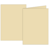 Klappkarten Universalpapier | A6, 105×150 mm, 160 g/m², chamois, 10 Stück