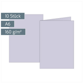 Klappkarten Universalpapier | A6, 105×150 mm, 160 g/m², lilac, 10 Stück