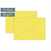 Briefumschläge Universalpapier | C5, 80 g/m², gelb, 10 Stück