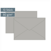 Briefumschläge Universalpapier | C5, 80 g/m², grau, 10 Stück