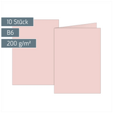 Klappkarten Universalpapier | B6, 200 g/m², rosé, 10 Stück